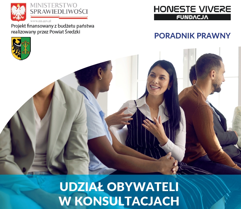 Materiał promocyjny poradnik prawny udział obywateli w konsultacjach